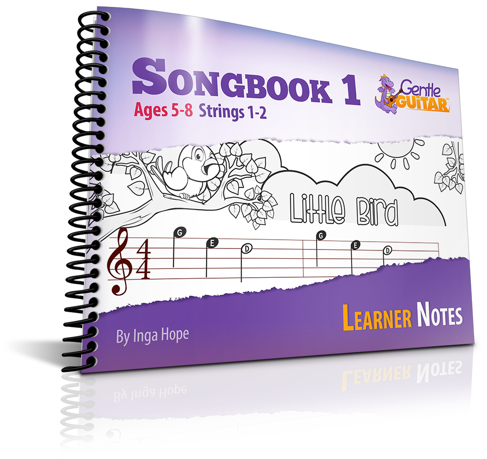 Songbook1-learner-bound Guitar Songbook For Kids