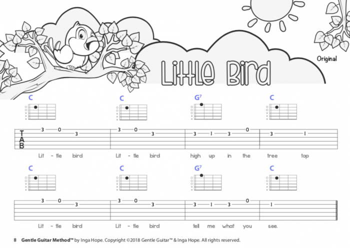 SONGBOOK 1 eBook (PDF)<br/>(Ages 9-12+ )<br/> TAB Notation - Image 3