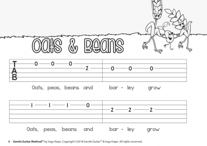SONGBOOK 2 eBook (PDF)<br/>(Ages 5-8 )<br/> TAB Notation - Image 2