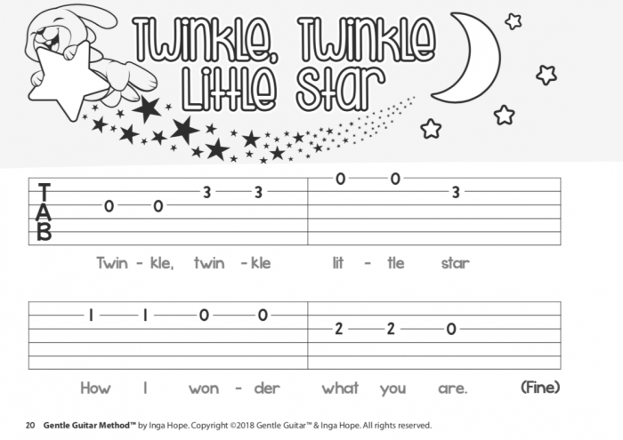 SONGBOOK 2 eBook (PDF)<br/>(Ages 5-8 )<br/> TAB Notation - Image 4