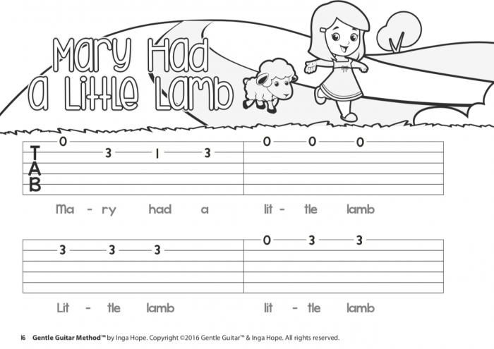 SONGBOOK 1 eBook (PDF)<br/>(Ages 5-8 )<br/> TAB Notation - Image 5