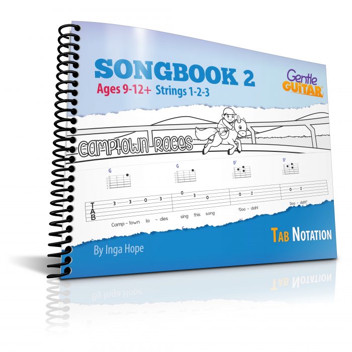 SONGBOOK 2 eBook (PDF) <br/>(Ages 9-12+ )<br/> TAB Notation