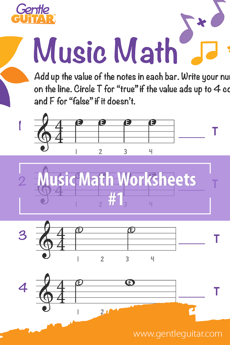 Free Printable Rhythm Counting Worksheets Music Math Bezyroute